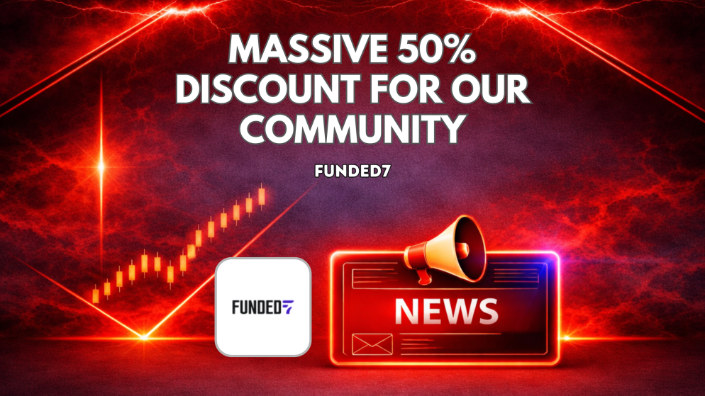 Funded7 Offer: 50% Discount with FOREXPROPREVIEWS Code