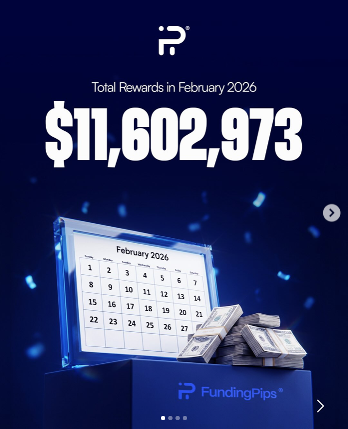 FundingPips has reported February statistics to its global trading community, distributing a total of $11,602,973 in rewards.