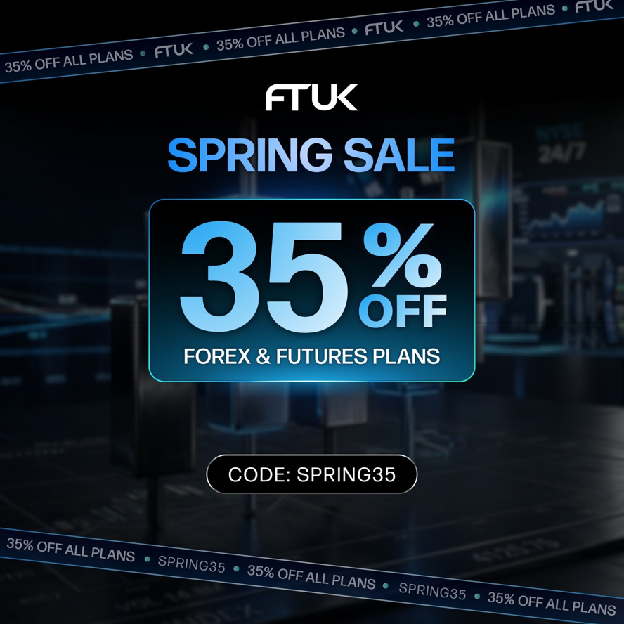 FTUK has announced a Spring Sale offer aimed at both forex and futures traders, featuring a 35% discount across all trading accounts.