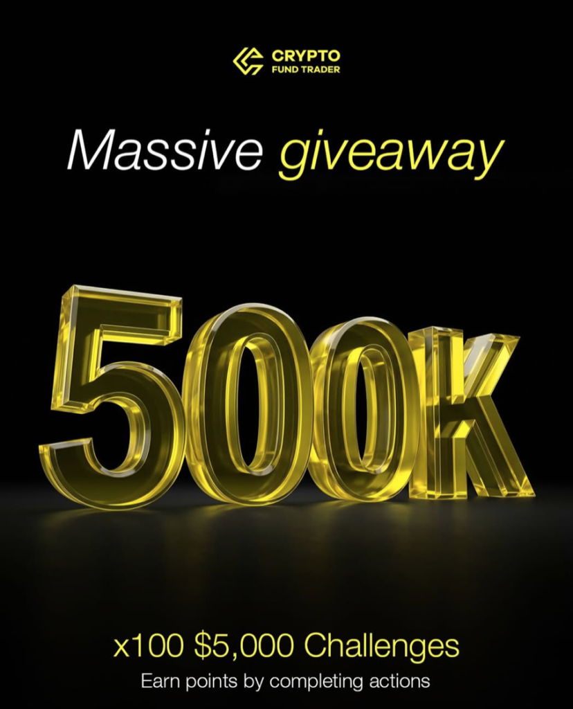 Crypto Fund Trader has rolled out a March giveaway that puts half a million dollars in trading capital on the table.