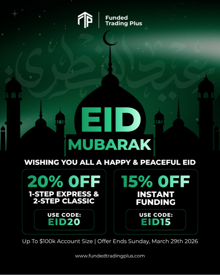 Funded Trading Plus has introduced a limited-time Eid offer, offering traders discounted access to its funding programs.