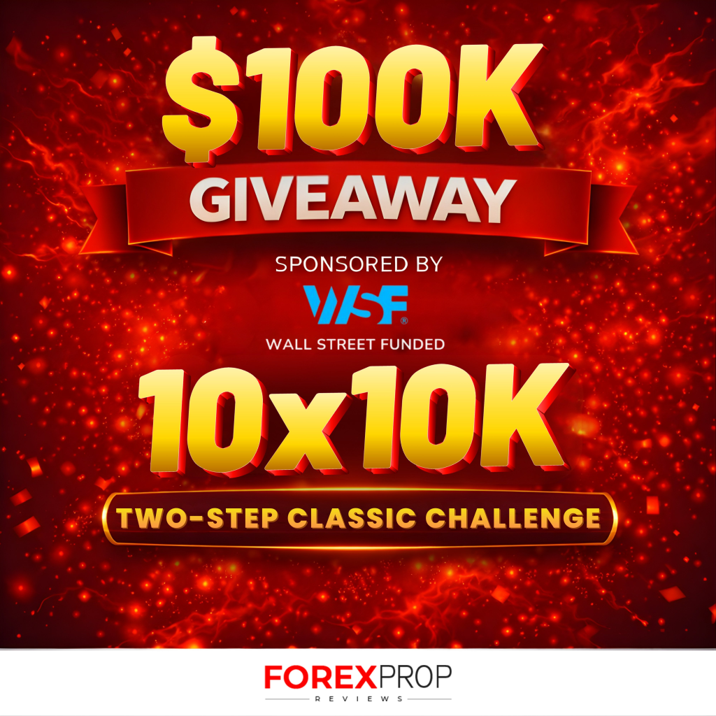 Forex Prop Reviews teams up with Wall Street Funded for a $100K giveaway designed to put real opportunity into traders’ hands.