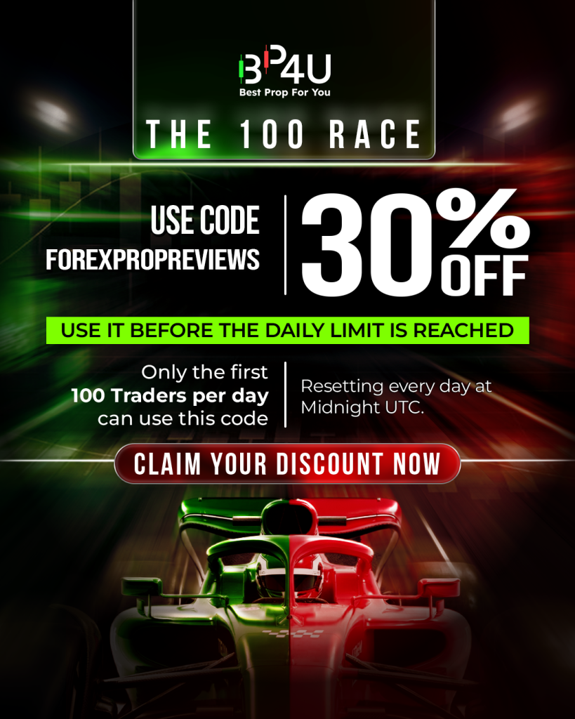 BestProp4U has introduced a new March offer called “The 100 Race,” offering traders a limited daily opportunity to access its challenges.