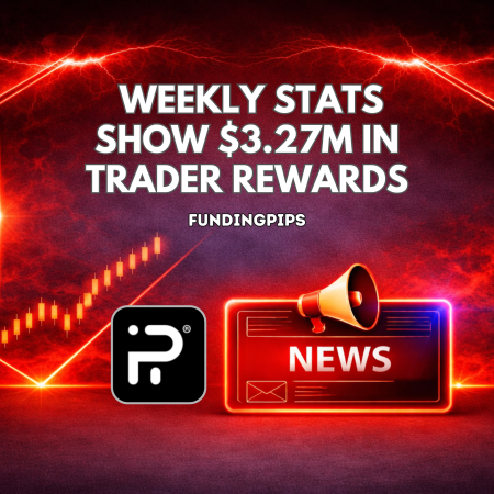 FundingPips Weekly Stats Show $3.27M in Trader Rewards