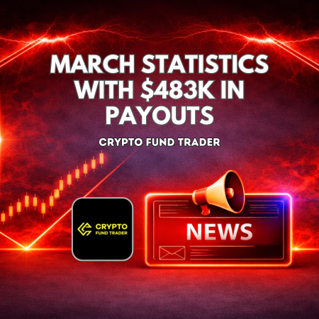 Crypto Fund Trader March Statistics with $483K in Payouts