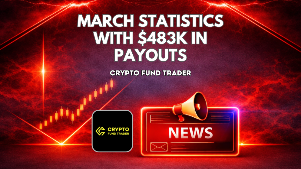 Crypto Fund Trader March Statistics with $483K in Payouts