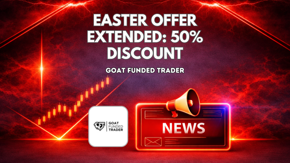 50% Off Extended: Goat Funded Trader Keeps Easter Offer