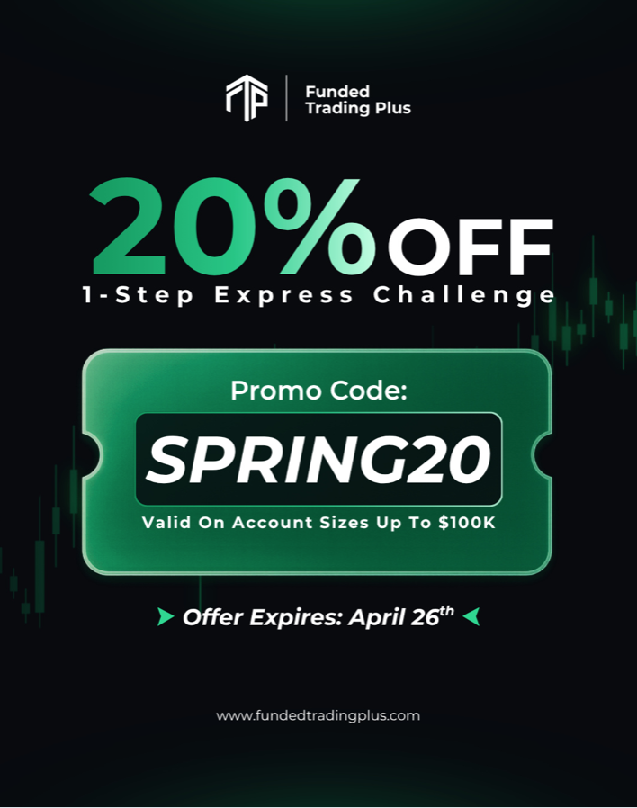 Funded Trading Plus has rolled out a Spring offer, offering 20% off its 1-Step Express Challenge for a limited period ending April 26.