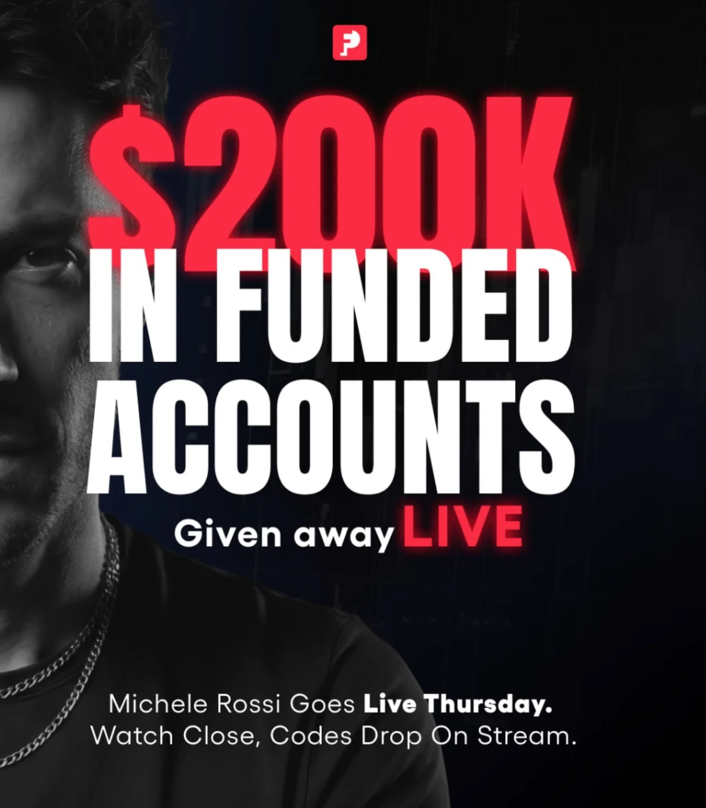 FunderPro has announced a live giveaway event set to take place today at 3 PM CEST, offering traders a chance to secure funded accounts.