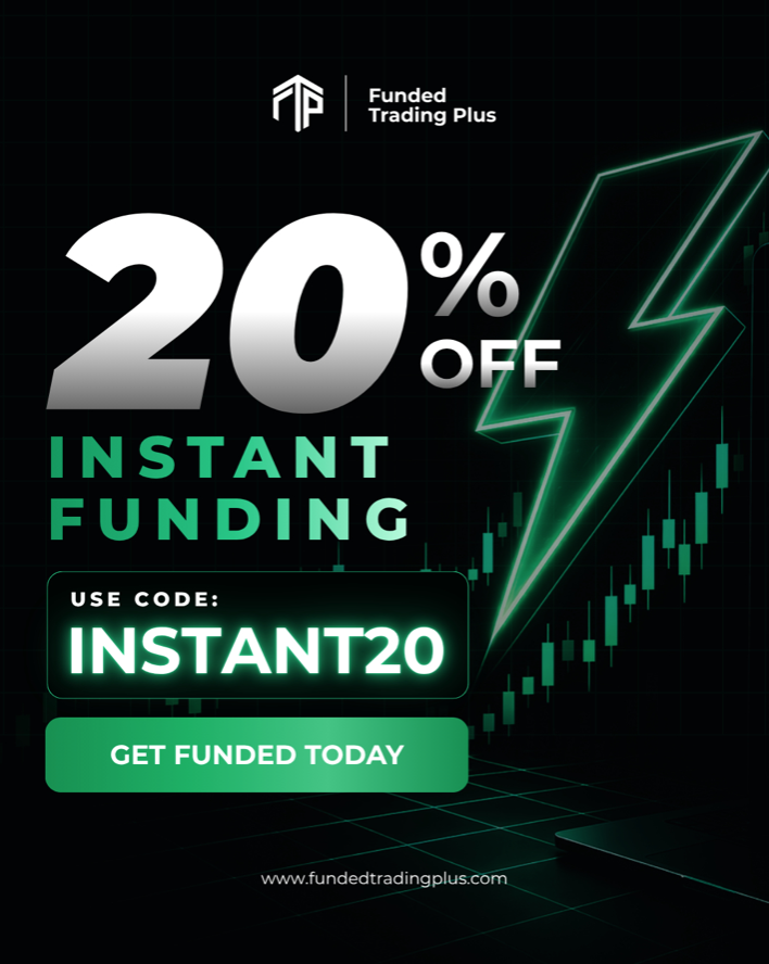 Funded Trading Plus has announced a limited-time discount on its Instant Funding program, allowing traders to access funded accounts.