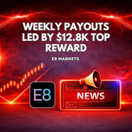 E8 Markets Weekly Payouts Led by $12.8K Top Reward
