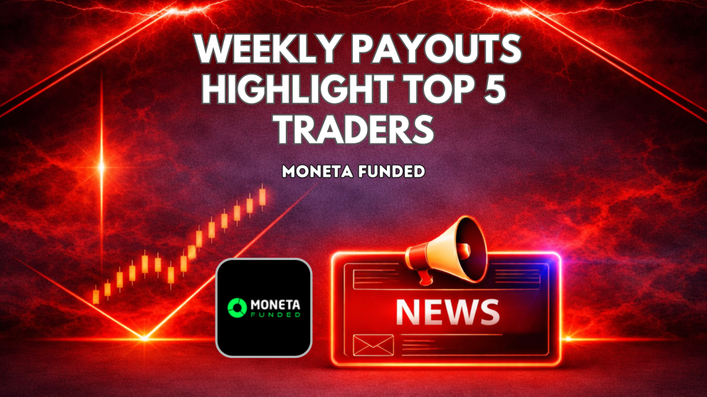 Moneta Funded Weekly Payouts Highlight Top 5 Traders