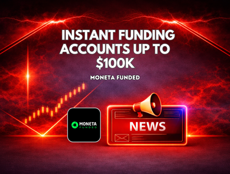 Moneta Funded Offers Instant Funding Accounts Up to $100K