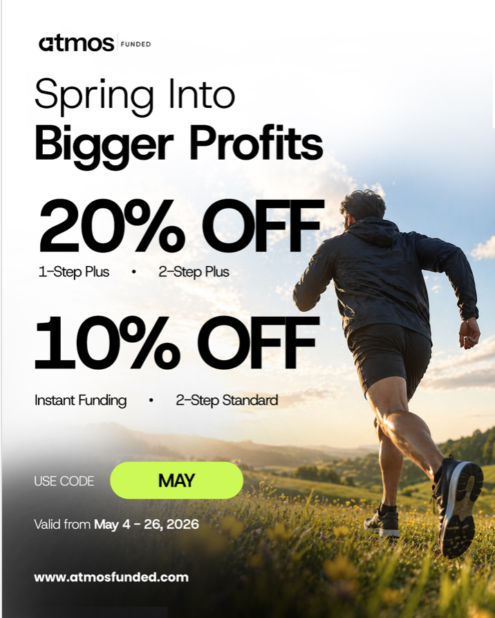 Atmos Funded has introduced a limited-time May offer, offering discounted access across several of its account models.