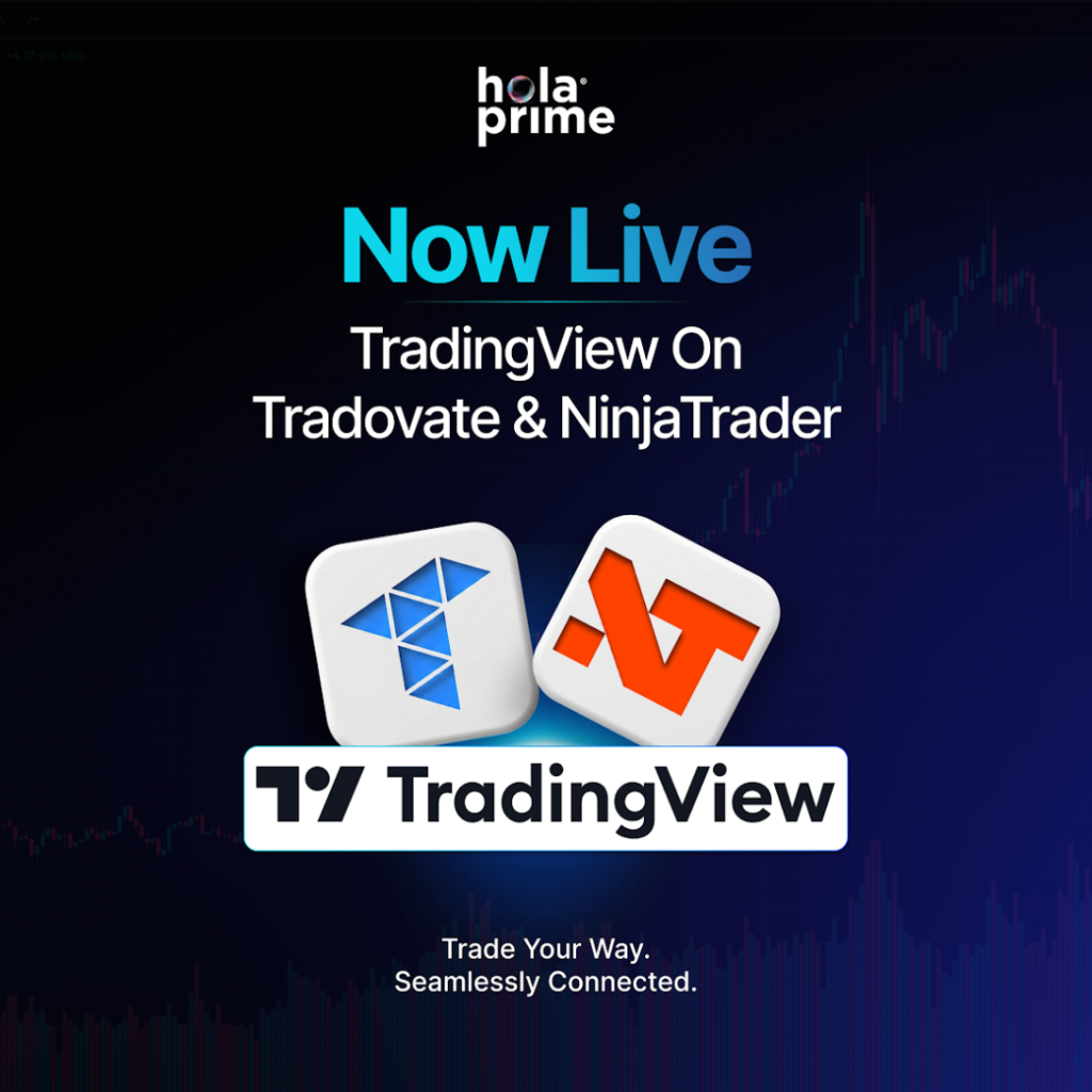 Hola Prime adds TradingView integration for Tradovate and NinjaTrader, giving futures traders faster execution workflows.