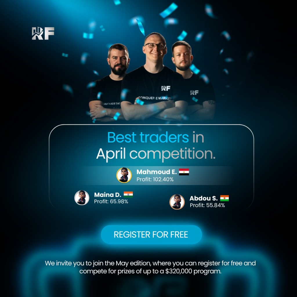 RebelsFunding has wrapped up its April trading competition, drawing winners from thousands of traders competing for top positions.