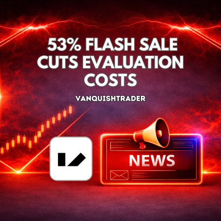 VanquishTrader 53% Flash Sale Cuts Evaluation Costs