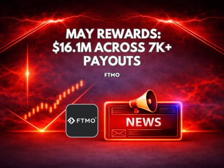 FTMO May Rewards Surpass $16.1 Million Across 7,600+ Payouts