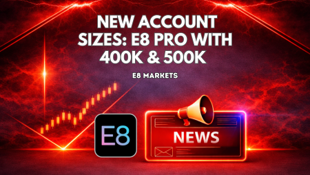 E8 Markets New Account Sizes: E8 Pro With 400K & 500K Accounts