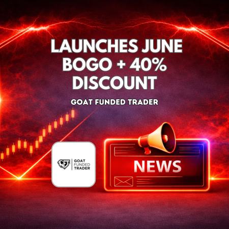 Goat Funded Trader Launches June BOGO + 40% Discount