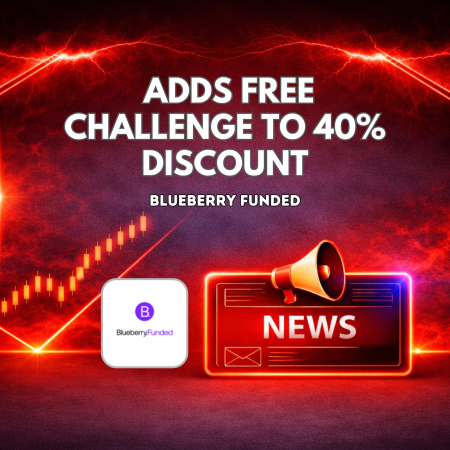 Blueberry Funded Adds Free Challenge to 40% Discount