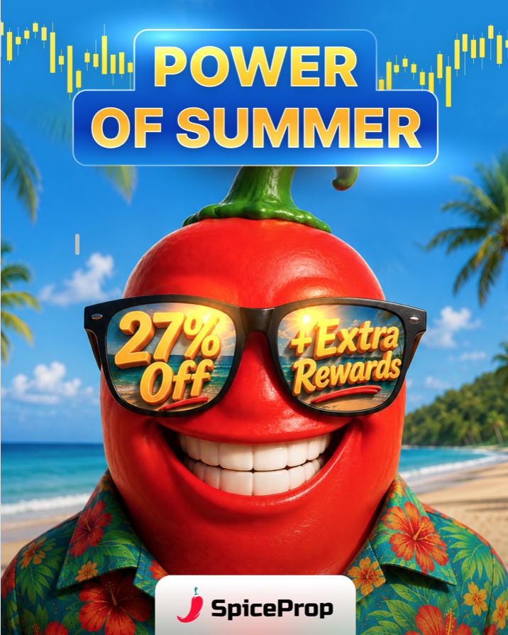 SpiceProp Summer Promotion offers 27% off challenges, a 5% reward increase, and access across all account types until June 7.