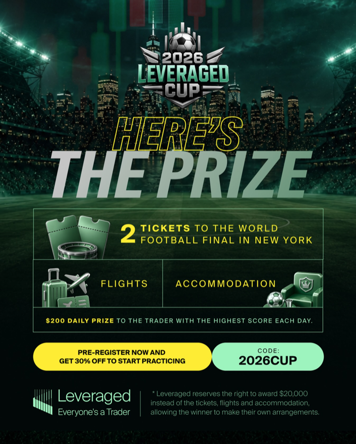 Join the Leveraged Cup 2026 trading competition with a 30% discount and compete for a trip to the World Football Final.