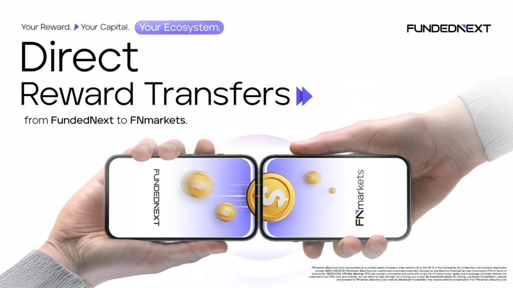 FundedNext rewards transfer to FNmarkets through a direct process, removing conversion costs and extra transfer fees.