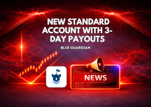 Blue Guardian New Standard Account With 3-Day Payouts & 90% Profit 