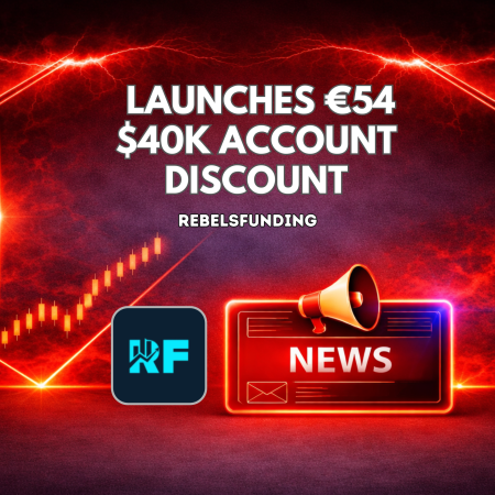 RebelsFunding Launches €54 $40K Account Discount