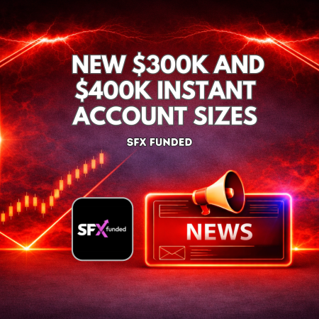 SFX Funded New $300K and $400K Instant Account Sizes