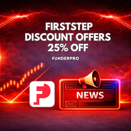 FunderPro FIRSTSTEP Discount Offers 25% Off Entry Challenges