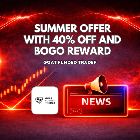 Goat Funded Trader Summer Offer With 40% Off and BOGO Reward