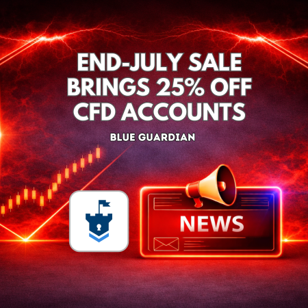 Blue Guardian End-July Sale Brings 25% OFF CFD Accounts