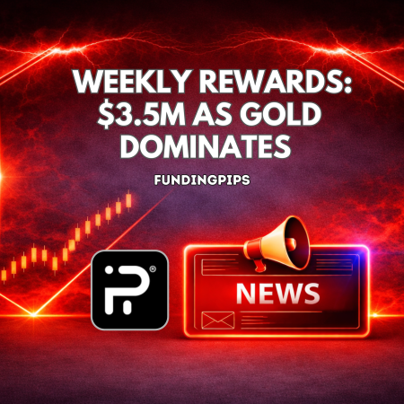 FundingPips Weekly Rewards: $3.5M as Gold Dominates Trading