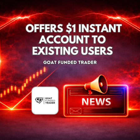 Goat Funded Trader Offers $1 Instant Account to Existing Users