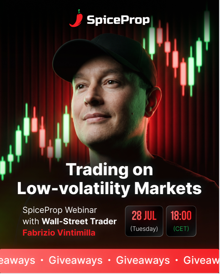 Join the SpiceProp low-volatility trading webinar to learn short-term strategies, risk control, and Wall Street insights from a trader.