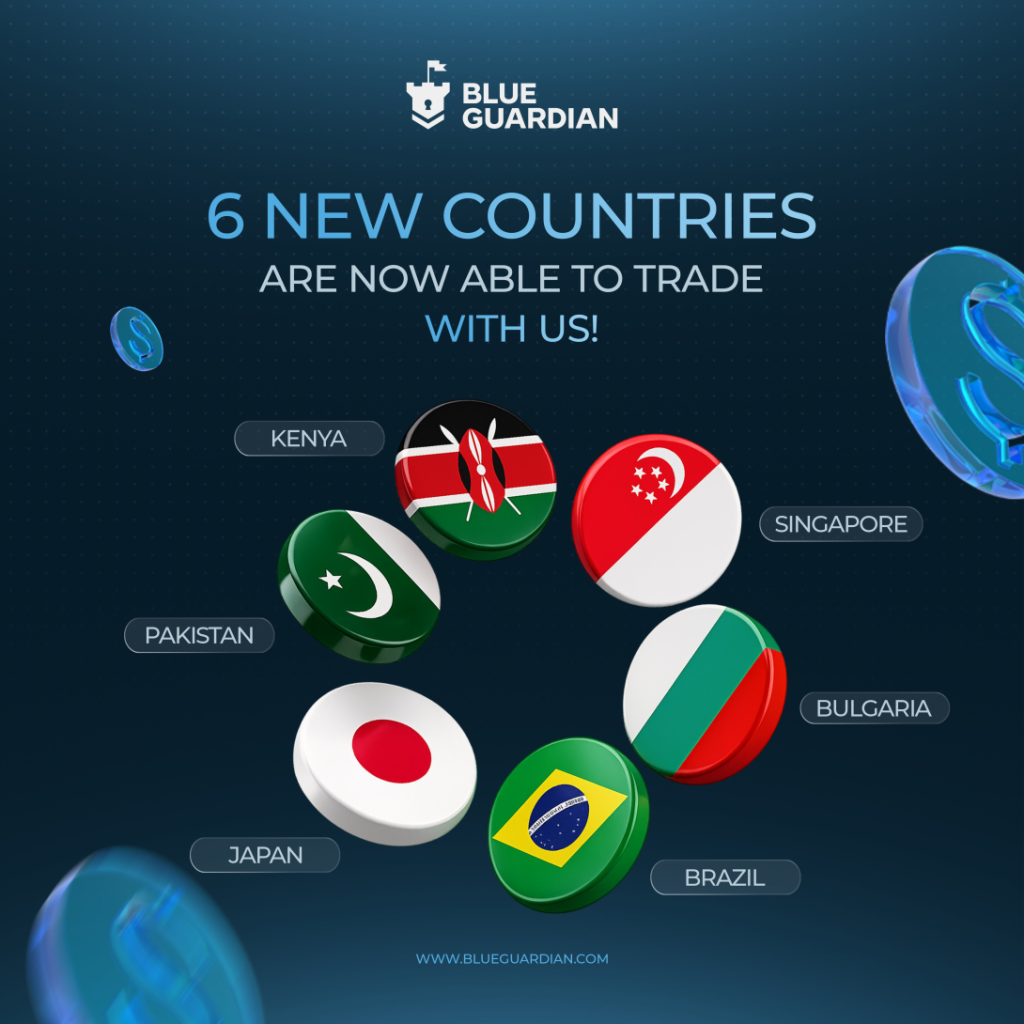 Blue Guardian expands to six new countries, giving more traders access to its funded accounts and evaluation programs.