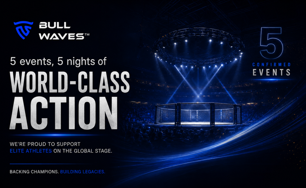 Bullwaves Prime combat sports sponsorship highlights discipline and risk management across five global events this summer.