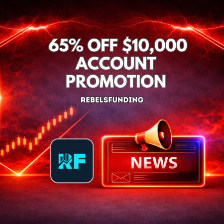 RebelsFunding 65% Off $10,000 Account Promotion