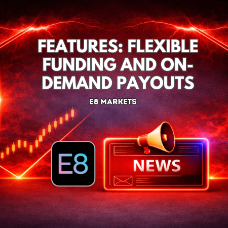 E8 Markets Features: Flexible Funding and On-Demand Payouts