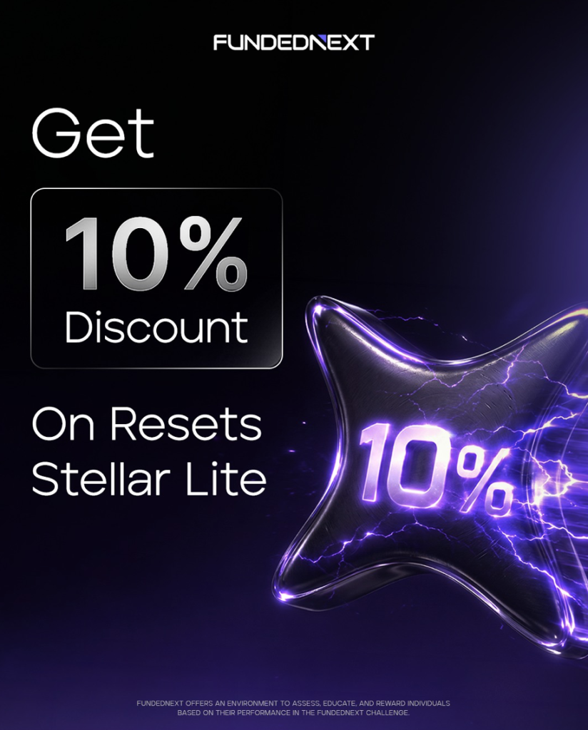 FundedNext Stellar Lite reset discount doubles to 10%, reducing reset costs and making challenge retries more affordable.