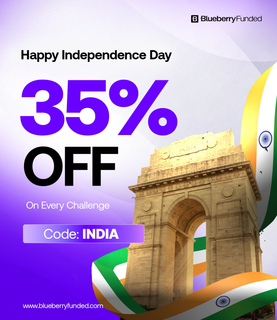Blueberry Funded India Independence Day Deal: 35% off challenges with code INDIA. Check it out!