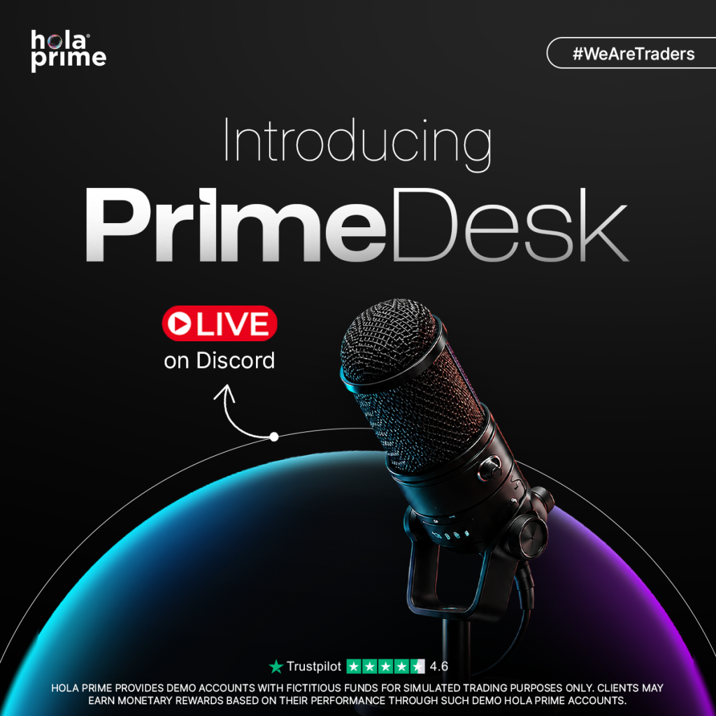 PrimeDesk live trader AMA sessions let Hola Prime traders ask pros about strategy, psychology, market analysis, and trading lessons.
