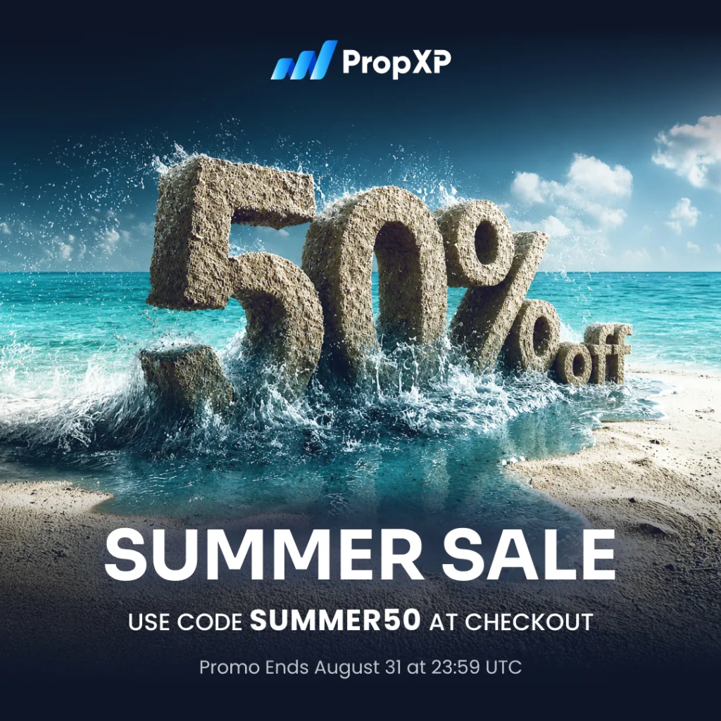 PropXP offers 50% off every Challenge Account with their Summer Promotion until August 31. Here’s what traders should know.