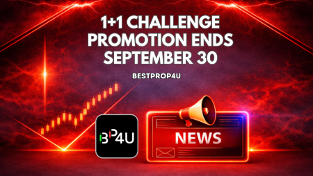 BestProp4U 1+1 Challenge Promotion Ends September 30