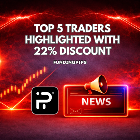 FundingPips Top 5 Traders Highlighted With 22% Discount