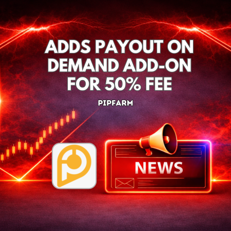 PipFarm Adds Payout on Demand Add-on for 50% Fee