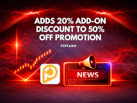 PipFarm Adds 20% Add-On Discount to 50% Off Promotion