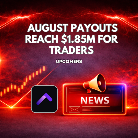 Upcomers August Payouts Reach $1.85M for Traders